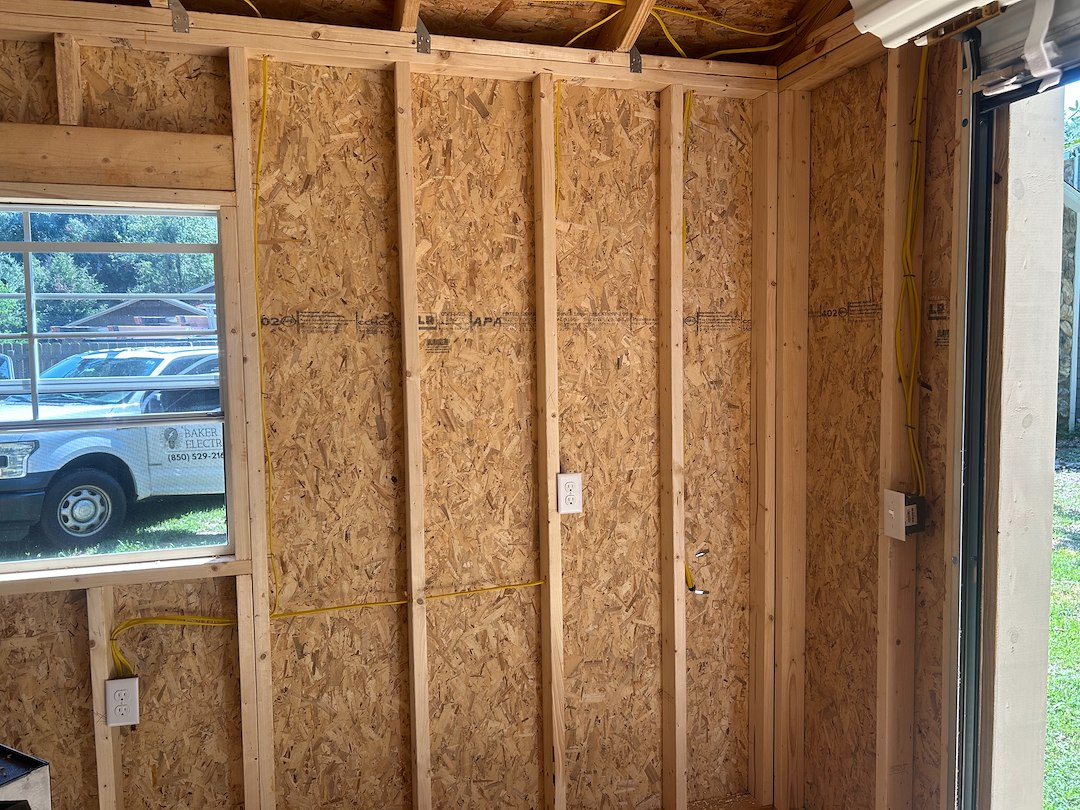 New Electrical Installation Adds Power to Shed in Milton, FL